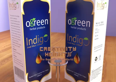 Indigo Oil Package Design