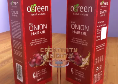Red Onion Oil Package Design