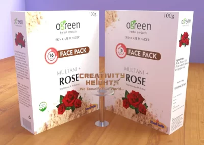 Rose Facepack Package Design