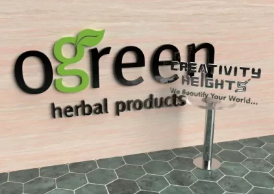 Unique and Creative Logo Design for oGreen (Black)