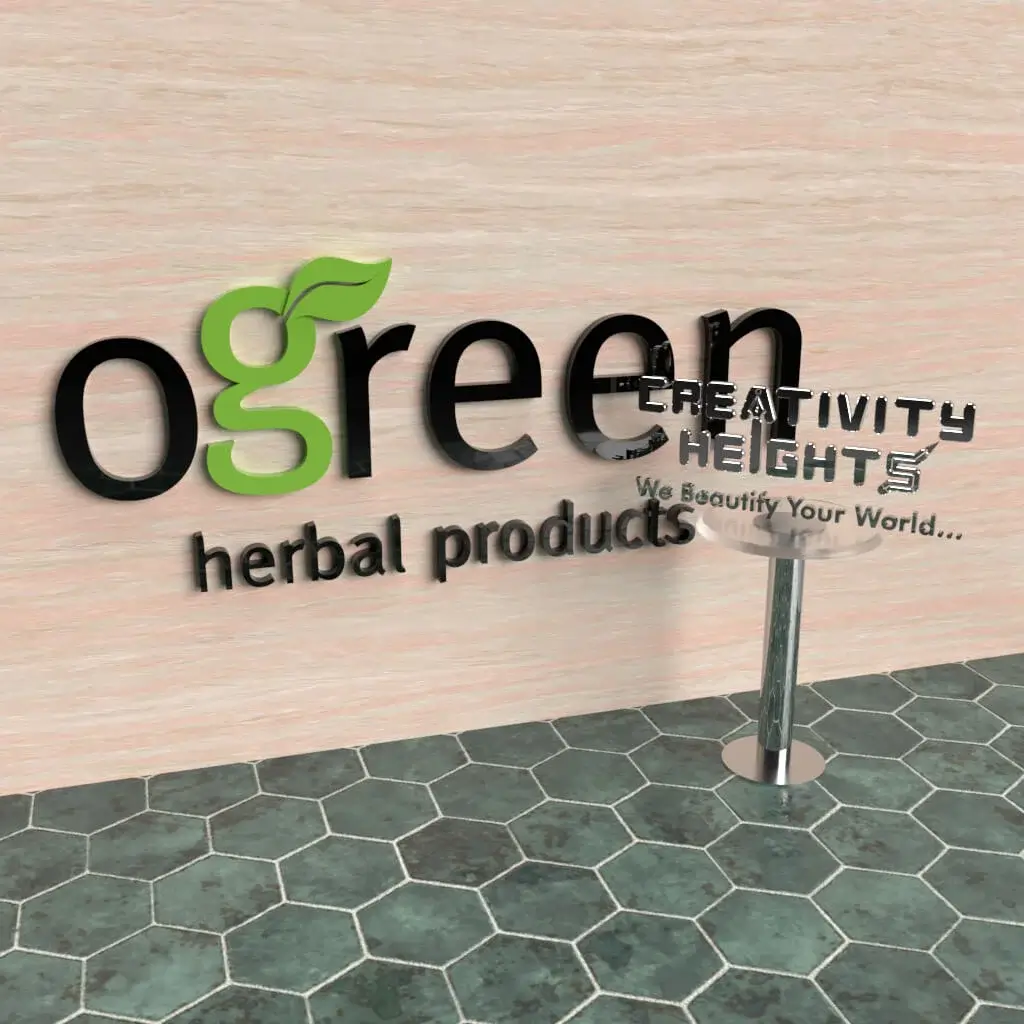 Unique and Creative Logo Design for oGreen (Black)
